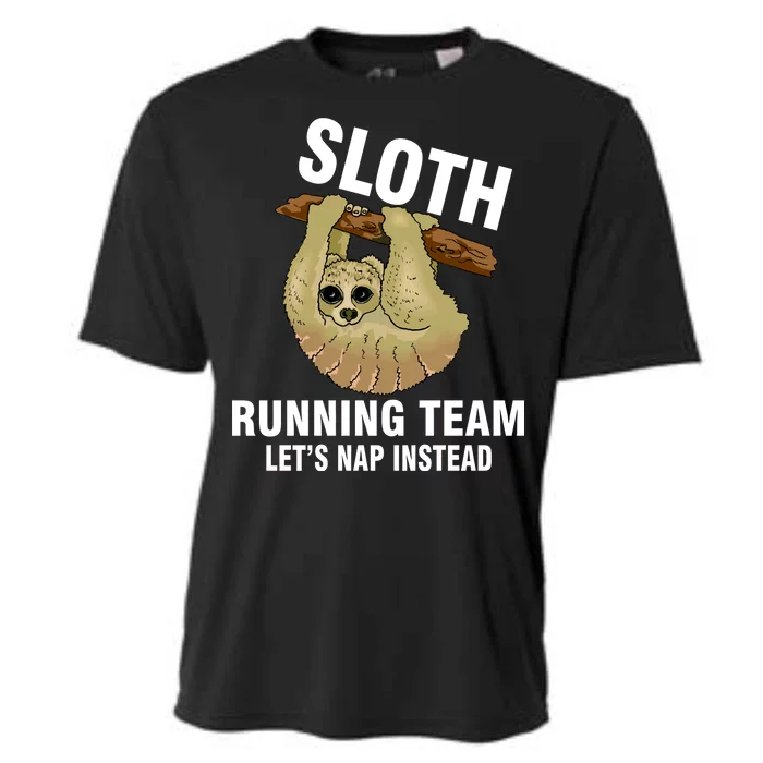 Sloth Running Team Let's Nap Instead Cooling Performance Crew T-Shirt