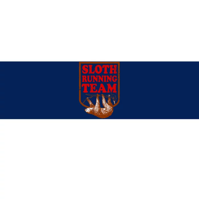 Sloth Running Team Vintage Bumper Sticker