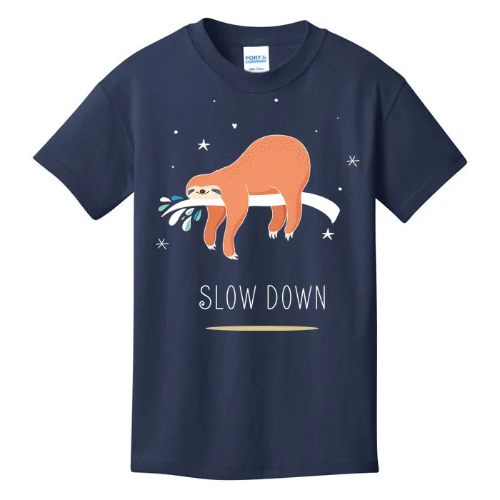 Sloth Slow Down Kids T-Shirt