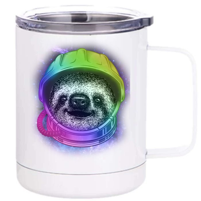 Sloth Spaceman Front & Back 12oz Stainless Steel Tumbler Cup