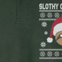 Slothy Christmas Ugly Sweater Softstyle Adult Sport Polo