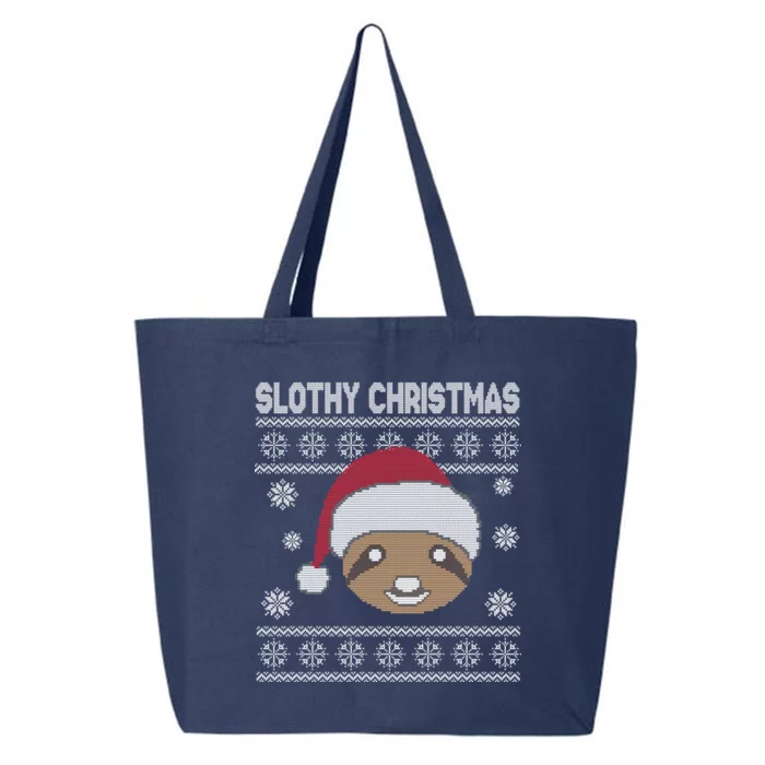 Slothy Christmas Ugly Sweater 25L Jumbo Tote