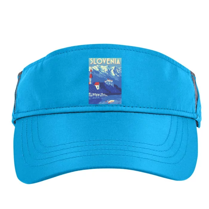 Slovenia Poster Adult Drive Performance Visor