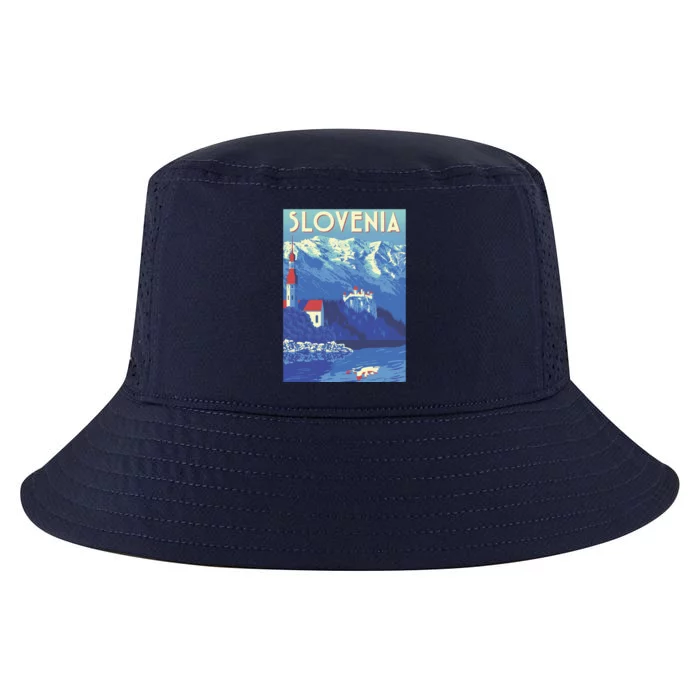 Slovenia Poster Cool Comfort Performance Bucket Hat