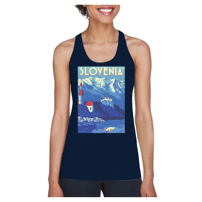 Slovenia Poster Women's Racerback Tank