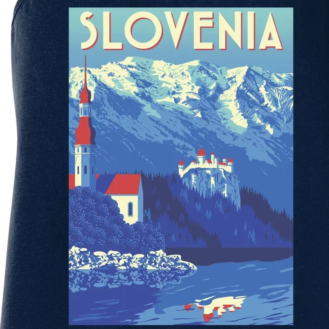 Slovenia Poster Women's Racerback Tank