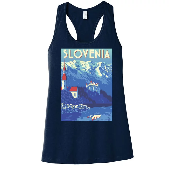 Slovenia Poster Women's Racerback Tank