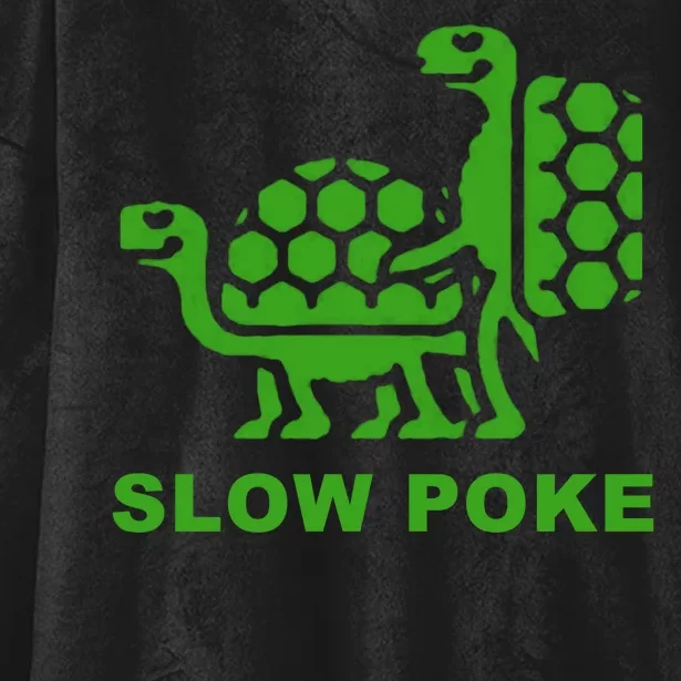 Slow Poke Funny Turtle Hooded Wearable Blanket