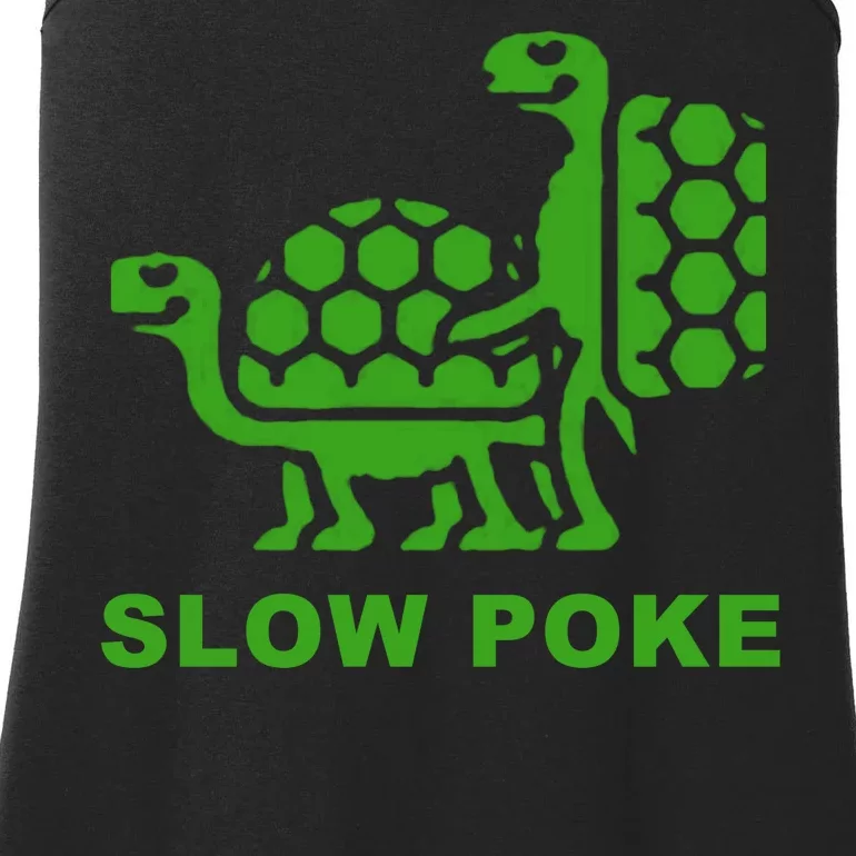 Slow Poke Funny Turtle Ladies Essential Tank