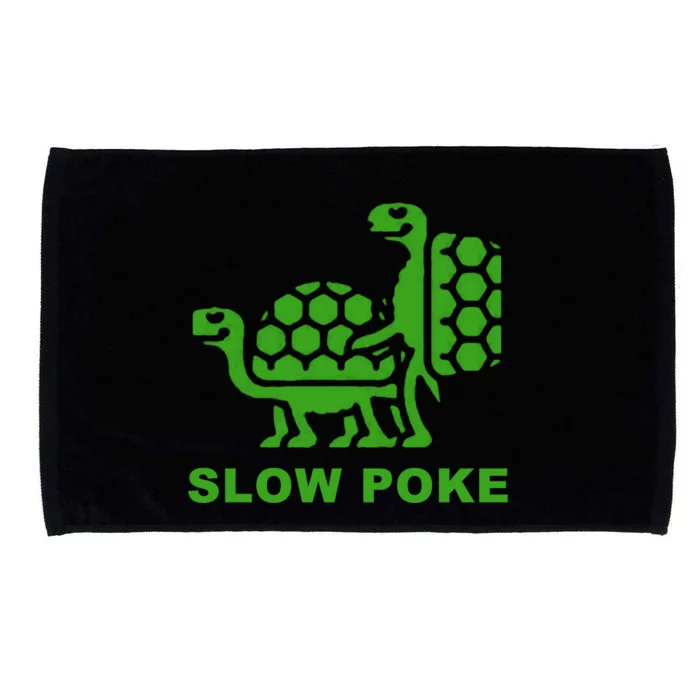 Slow Poke Funny Turtle Microfiber Hand Towel