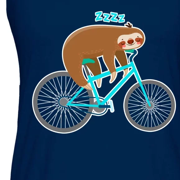 Slow Rider Funny Sloth Ladies Essential Flowy Tank