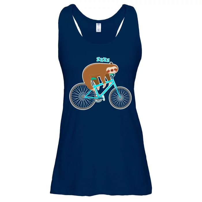 Slow Rider Funny Sloth Ladies Essential Flowy Tank