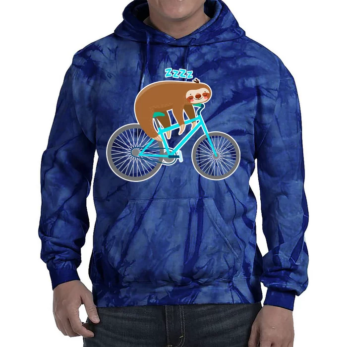 Slow Rider Funny Sloth Tie Dye Hoodie