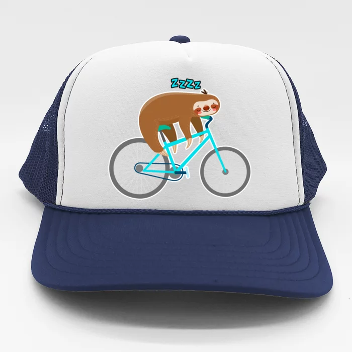 Slow Rider Funny Sloth Trucker Hat