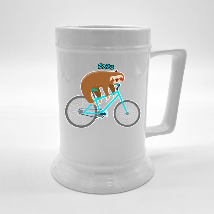 Slow Rider Funny Sloth Front & Back Beer Stein