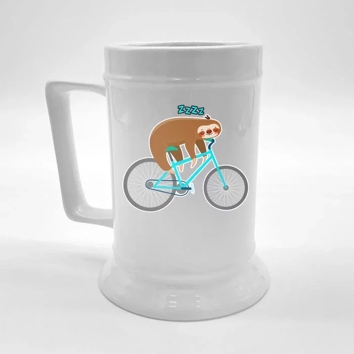 Slow Rider Funny Sloth Front & Back Beer Stein