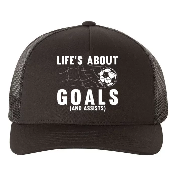 Soccer Lovers Player Football Goal Gift Yupoong Adult 5-Panel Trucker Hat