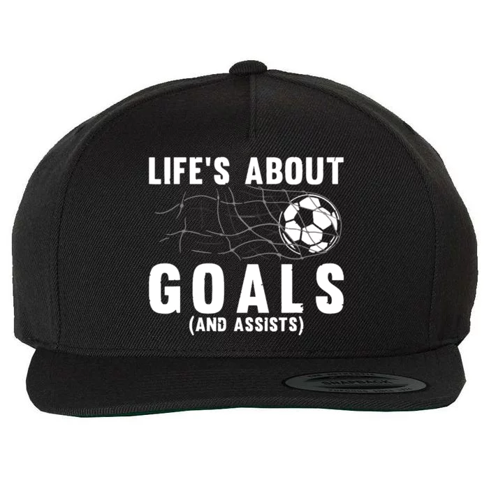 Soccer Lovers Player Football Goal Gift Wool Snapback Cap