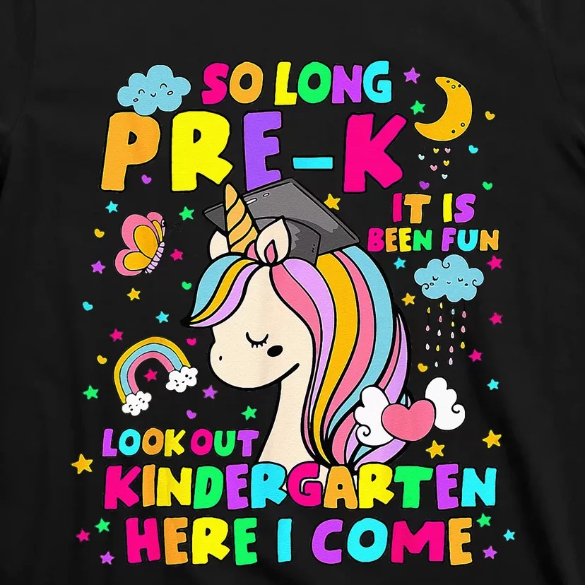 So Long PreK Kindergarten Here I Come Back To School T-Shirt