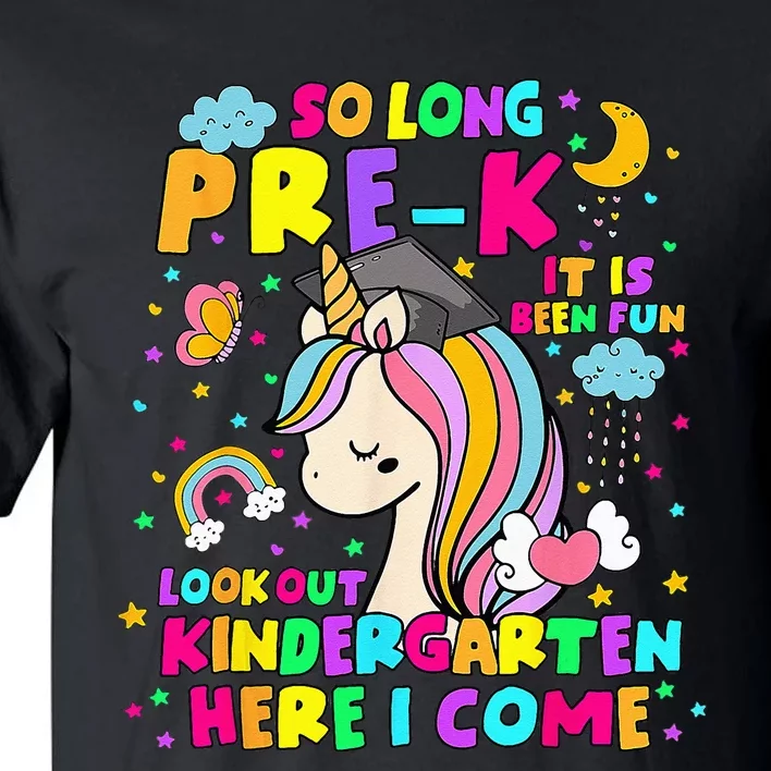 So Long PreK Kindergarten Here I Come Back To School Tall T-Shirt