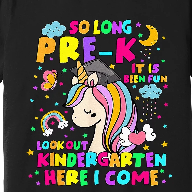 So Long PreK Kindergarten Here I Come Back To School Premium T-Shirt