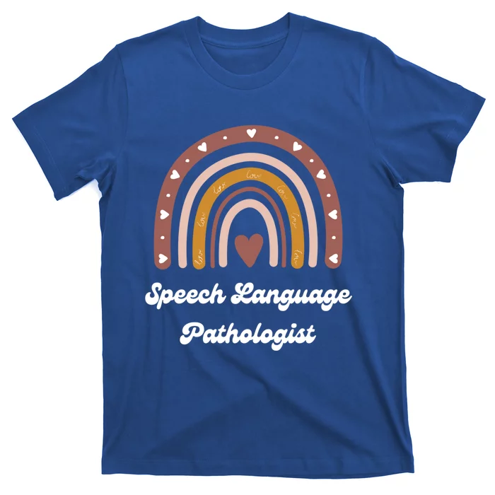 Speech Language Pathologist Cute Slp Therapist Rainbow Gift T-Shirt