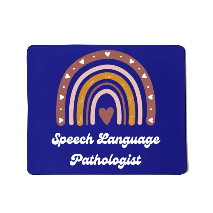 Speech Language Pathologist Cute Slp Therapist Rainbow Gift Mousepad