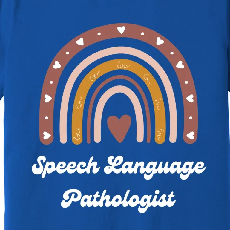 Speech Language Pathologist Cute Slp Therapist Rainbow Gift Premium T-Shirt