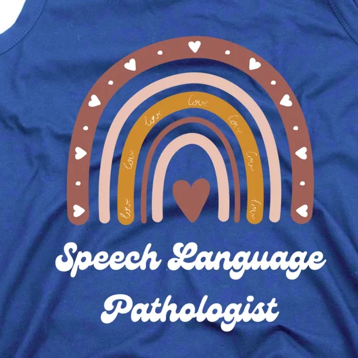 Speech Language Pathologist Cute Slp Therapist Rainbow Gift Tank Top