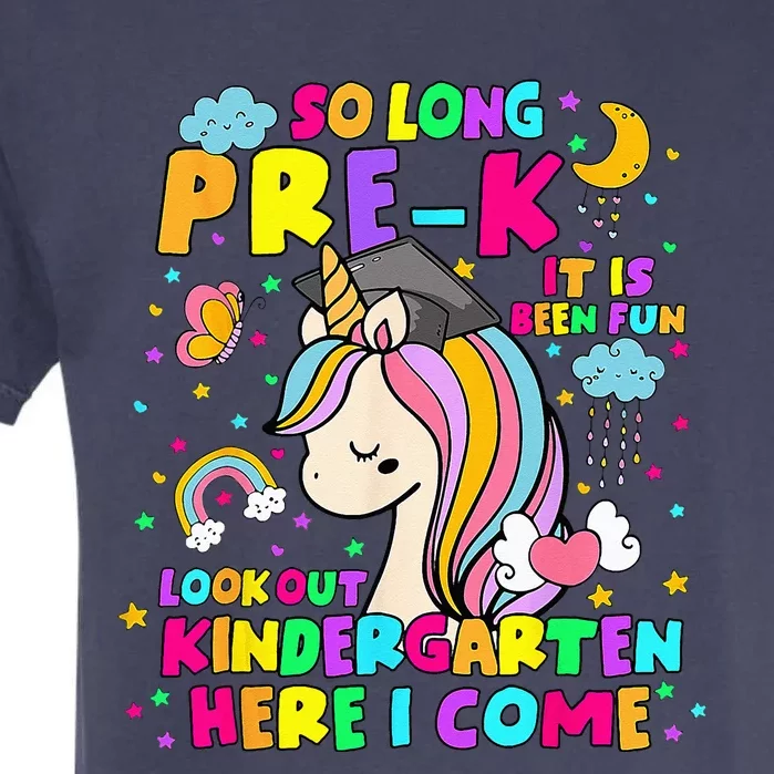 So Long PreK Kindergarten Here I Come Back To School Garment-Dyed Heavyweight T-Shirt