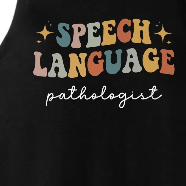 Speech Language Pathologist SLP Speech Therapy Pathology Ladies Tri-Blend Wicking Tank