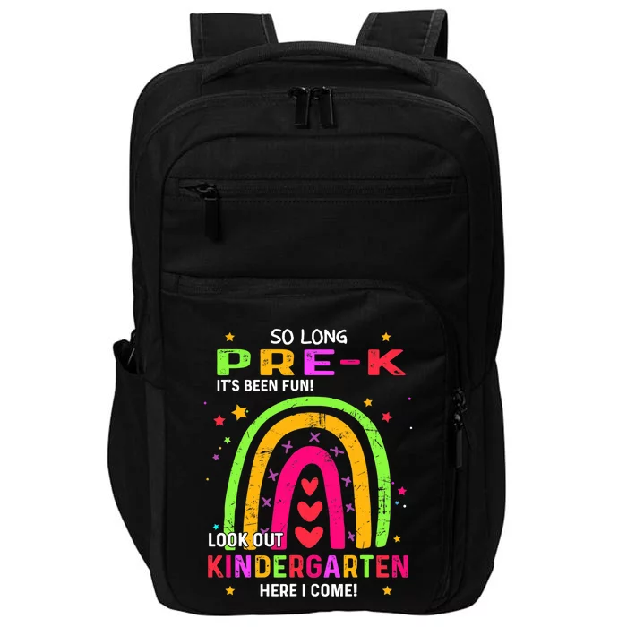 So Long Pre-K Look Out Kindergarten Graduation Gifts Rainbow Impact Tech Backpack