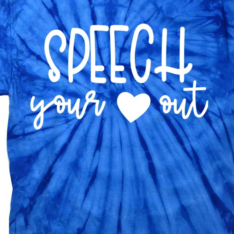 Speech Language Pathology Cute Slp Slpa Therapist Gift Tie-Dye T-Shirt