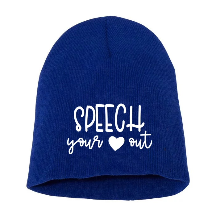 Speech Language Pathology Cute Slp Slpa Therapist Gift Short Acrylic Beanie