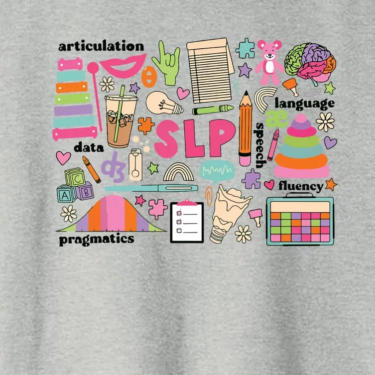 Speech Language Pathologist Pediatric Scope Of Practice SLP Women's Crop Top Tee