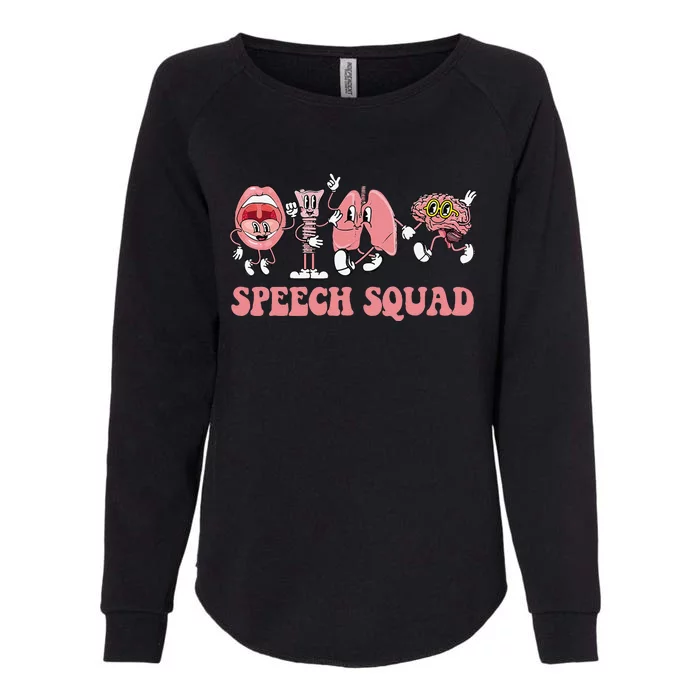 Speech Language Pathologist Slp Speech Squad Therapy Womens California Wash Sweatshirt