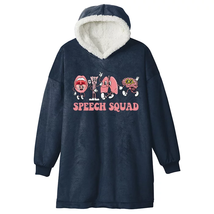 Speech Language Pathologist Slp Speech Squad Therapy Hooded Wearable Blanket