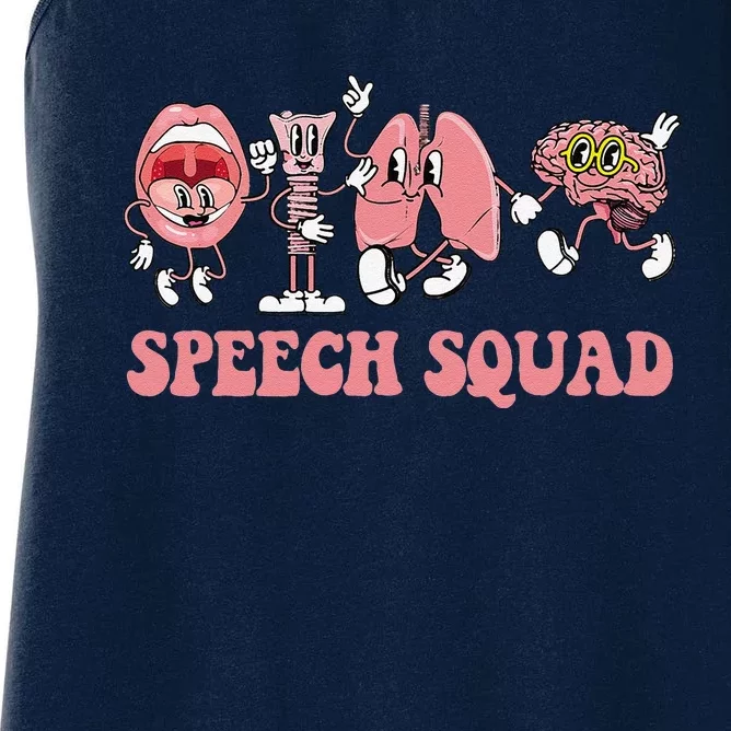 Speech Language Pathologist Slp Speech Squad Therapy Women's Racerback Tank