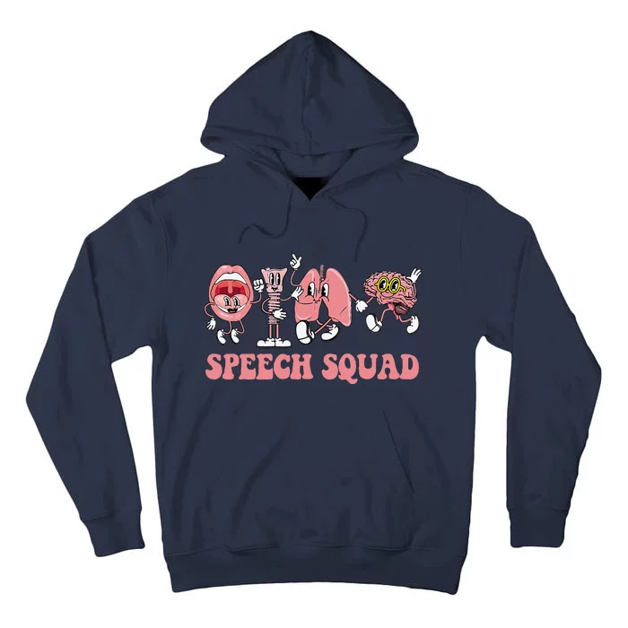 Speech Language Pathologist Slp Speech Squad Therapy Tall Hoodie