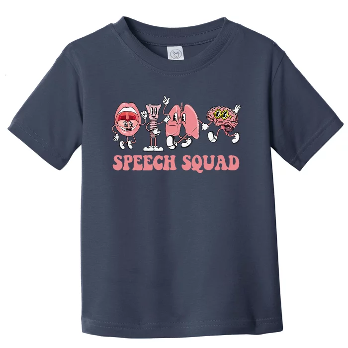 Speech Language Pathologist Slp Speech Squad Therapy Toddler T-Shirt