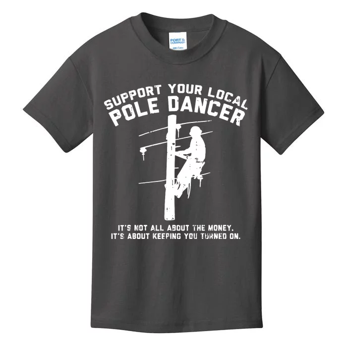 Support Local Pole Dancer Kids T-Shirt