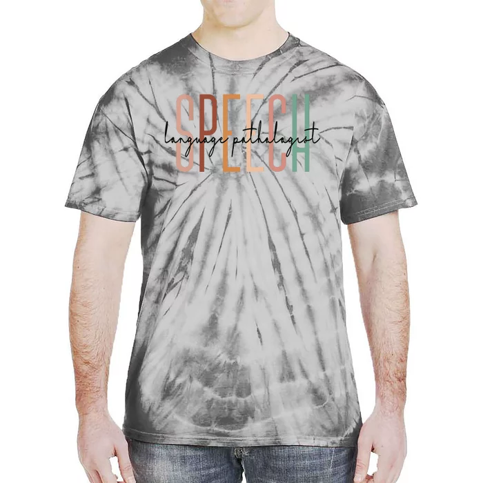 Speech Language Pathologist SLP Speech Therapy Pathology Tie-Dye T-Shirt