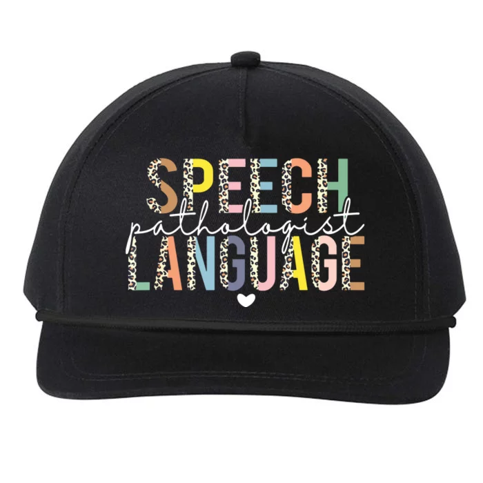 Speech Language Pathologist SLP Speech Therapy Pathology Snapback Five-Panel Rope Hat