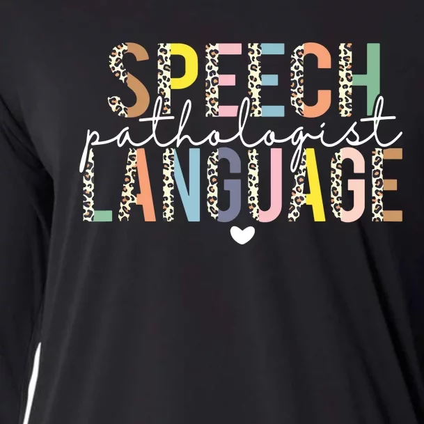 Speech Language Pathologist SLP Speech Therapy Pathology Cooling Performance Long Sleeve Crew