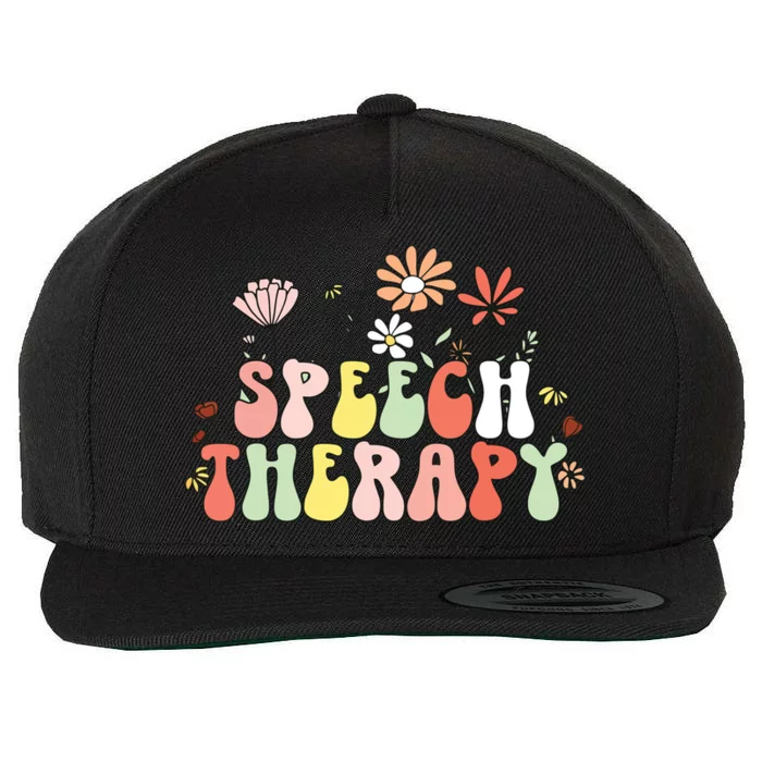 Speech Language Pathologist SLP Speech Therapy Pathology Wool Snapback Cap