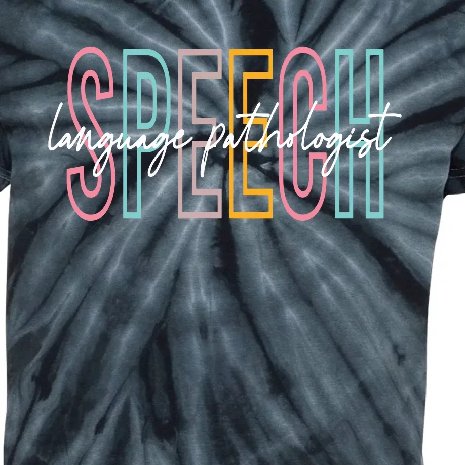 Speech Language Pathologist SLP Speech Therapy Pathology Kids Tie-Dye T-Shirt