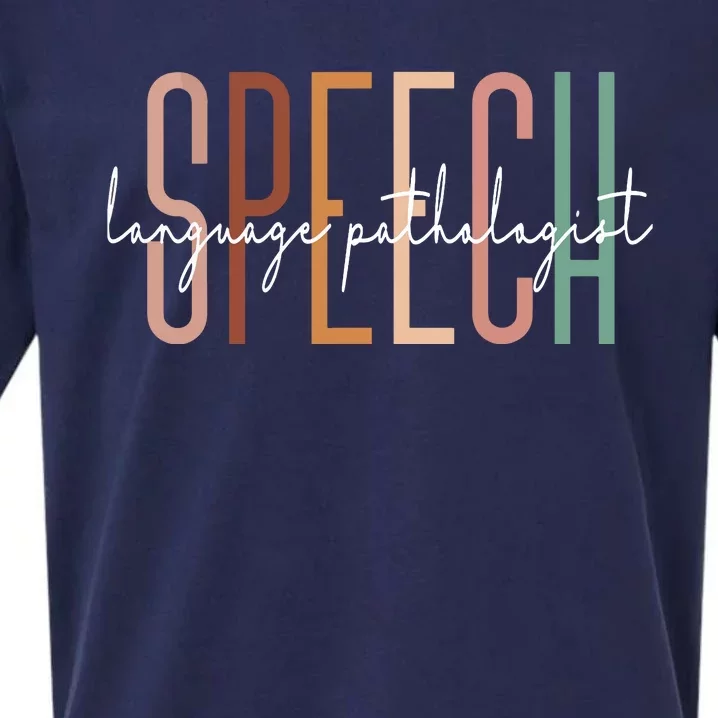 Speech Language Pathologist SLP Speech Therapy Pathology Sueded Cloud Jersey T-Shirt