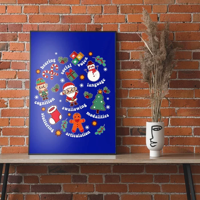 Speech Language Pathologist SLP Santa Squad Christmas Poster