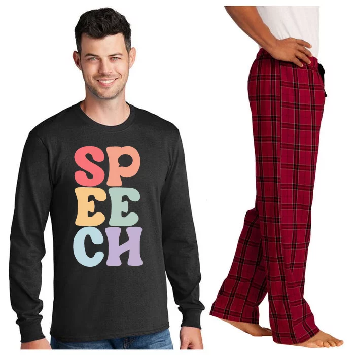 Speech Language Pathologist Speech Therapy SLP Long Sleeve Pajama Set