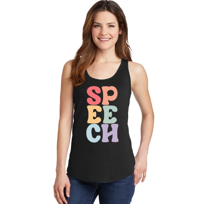 Speech Language Pathologist Speech Therapy SLP Ladies Essential Tank